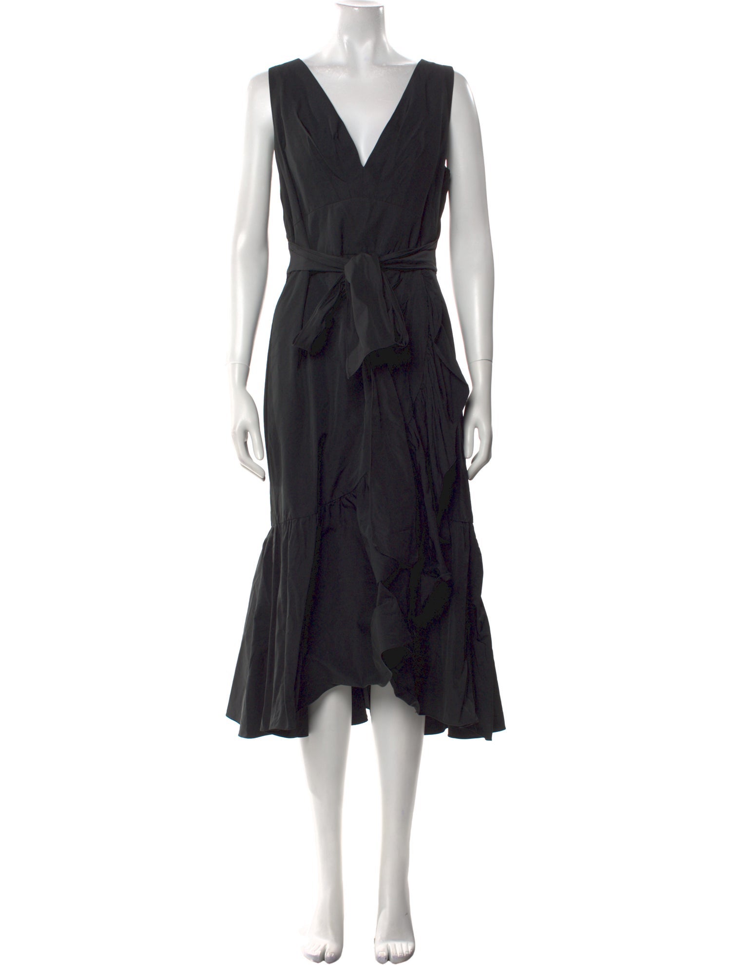 Rebecca Taylor V-Neck Midi Length Dress