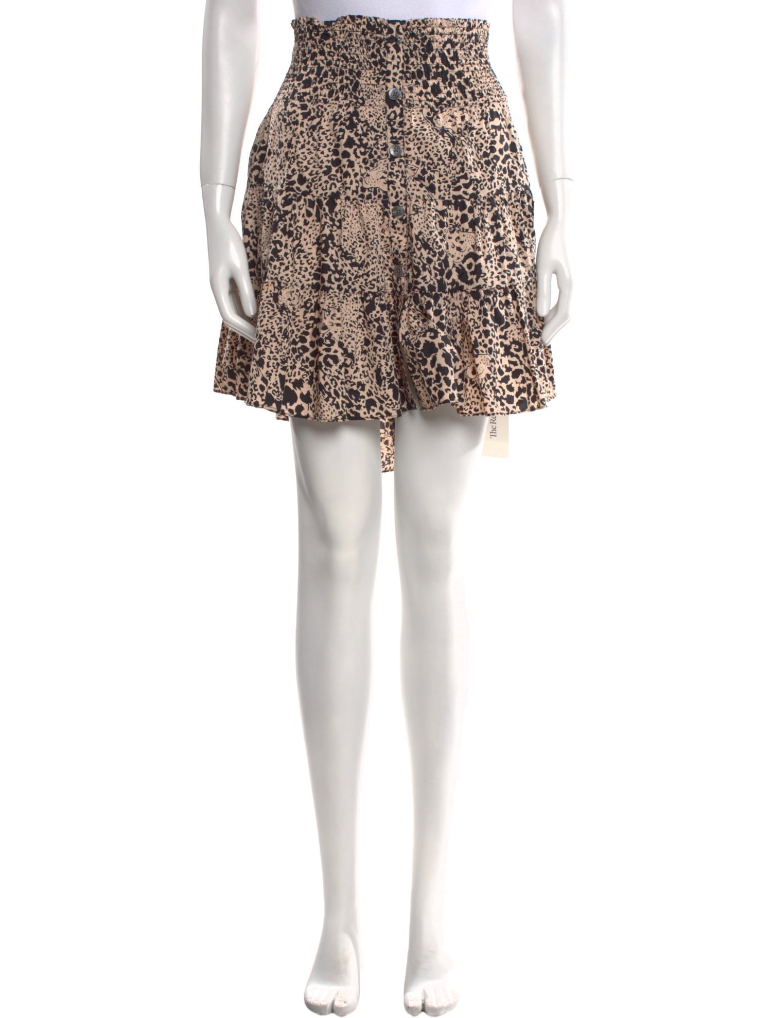 Rebecca Taylor Animal Print Mini Skirt