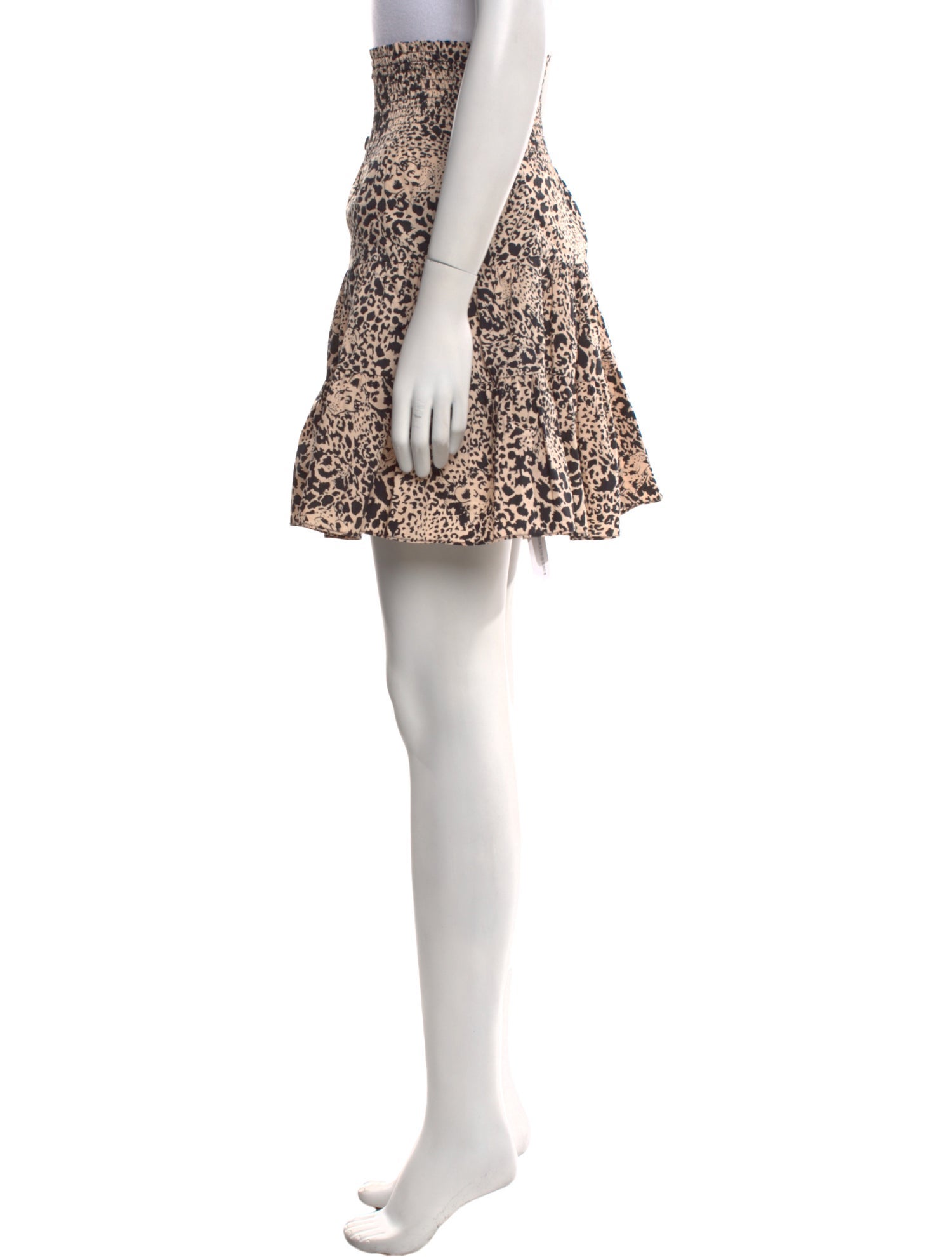 Rebecca Taylor Animal Print Mini Skirt