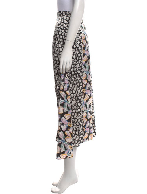 Rebecca Taylor Floral Print Midi Length Skirt