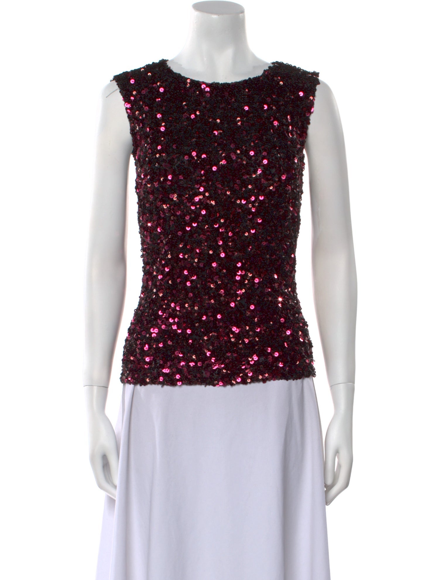 Rebecca Taylor Printed Bateau Neckline Top