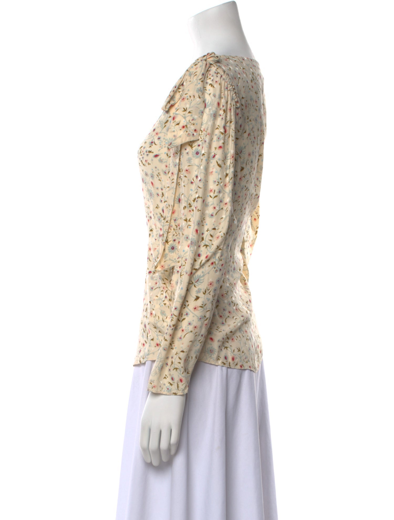 Rebecca Taylor Silk Floral Print Blouse