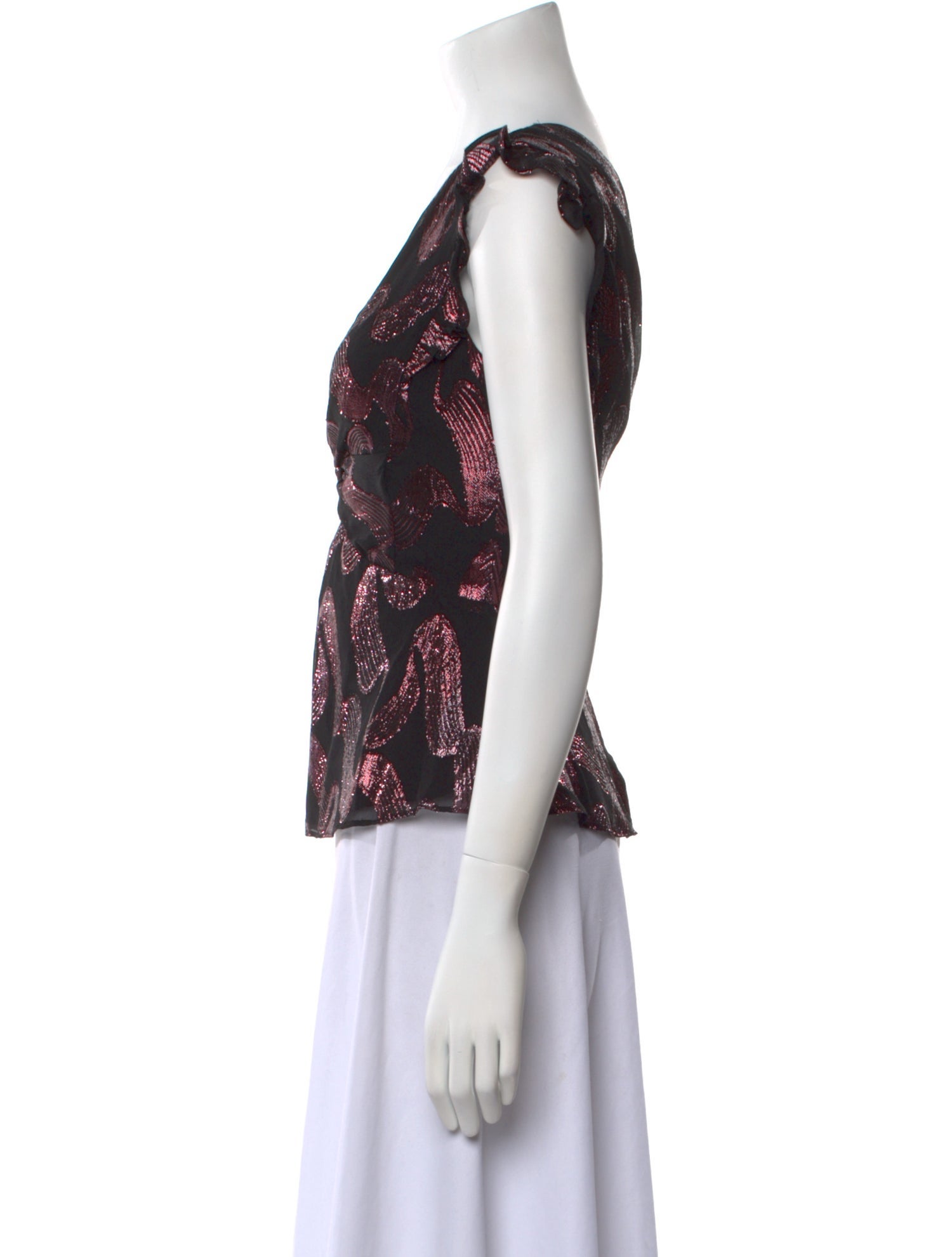 Rebecca Taylor Silk Floral Print Blouse