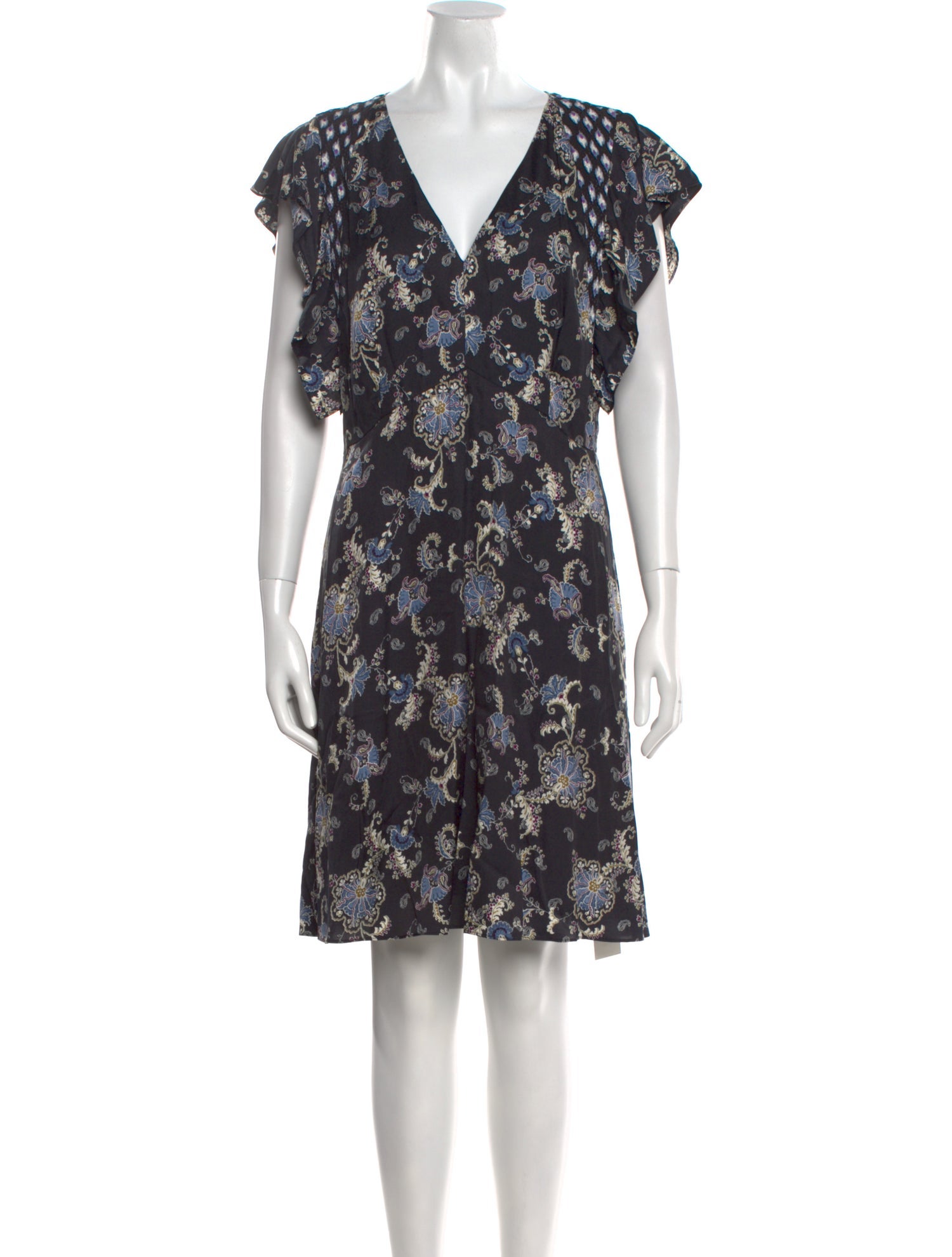 Rebecca Taylor Floral Print Knee-Length Dress