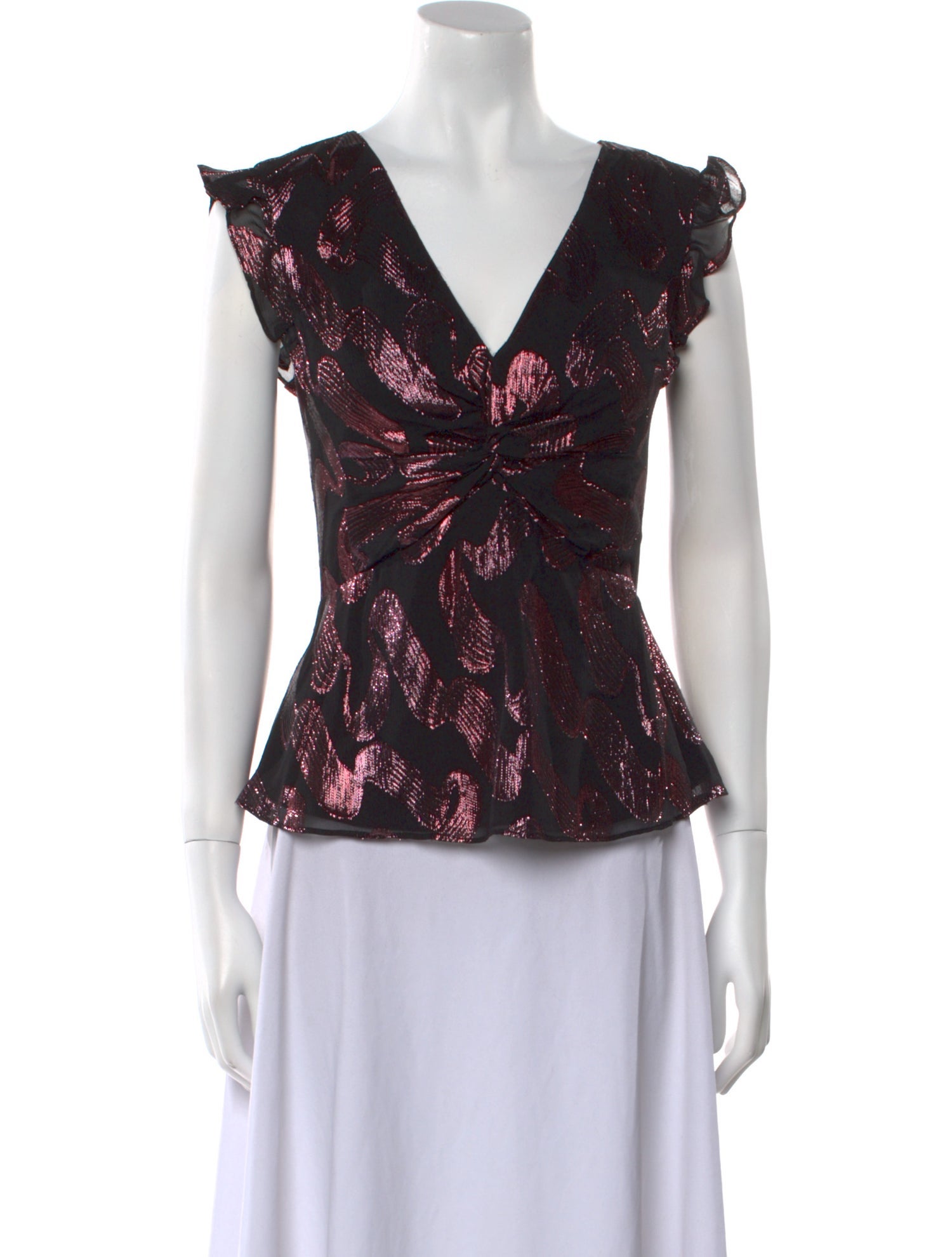 Rebecca Taylor Silk Floral Print Blouse