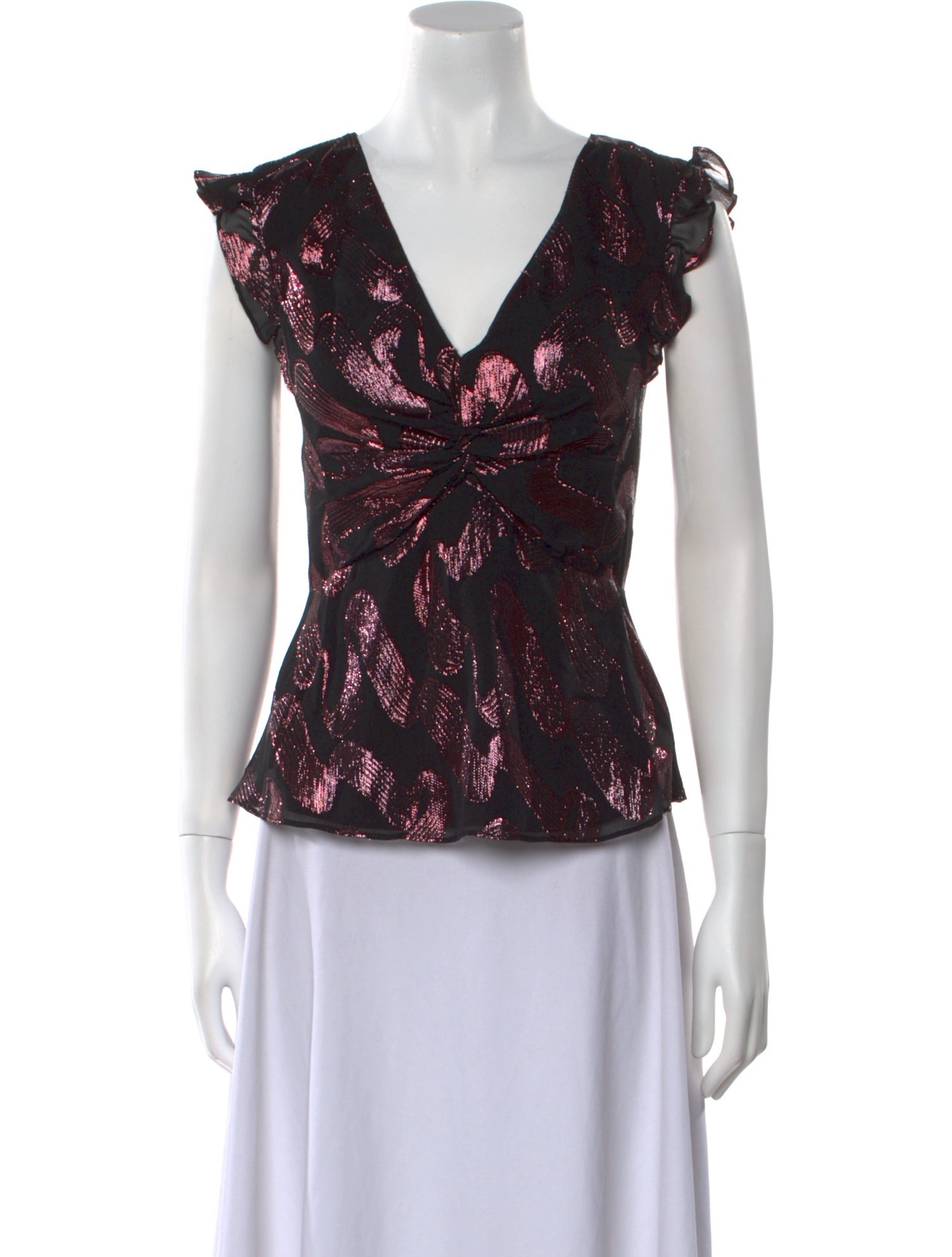 Rebecca Taylor Silk Floral Print Blouse