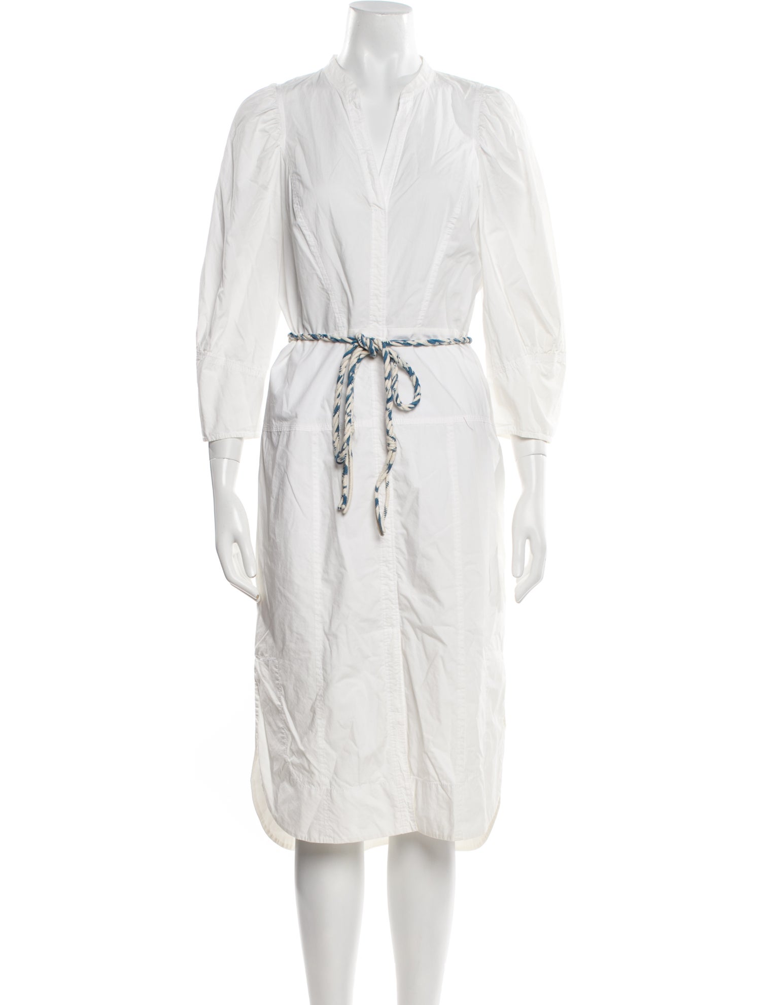 Rebecca Taylor V-Neck Midi Length Dress