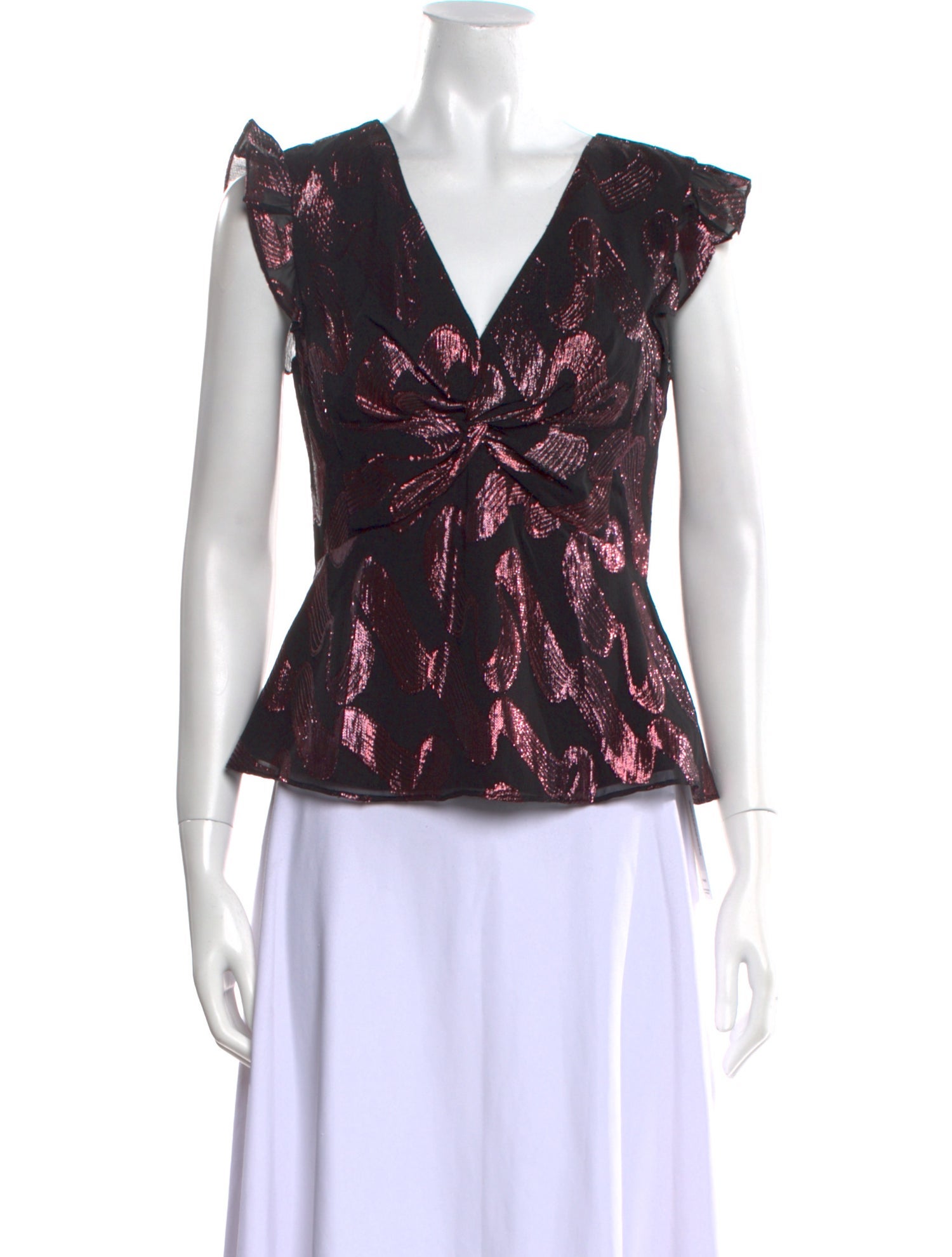 Rebecca Taylor Silk Floral Print Blouse