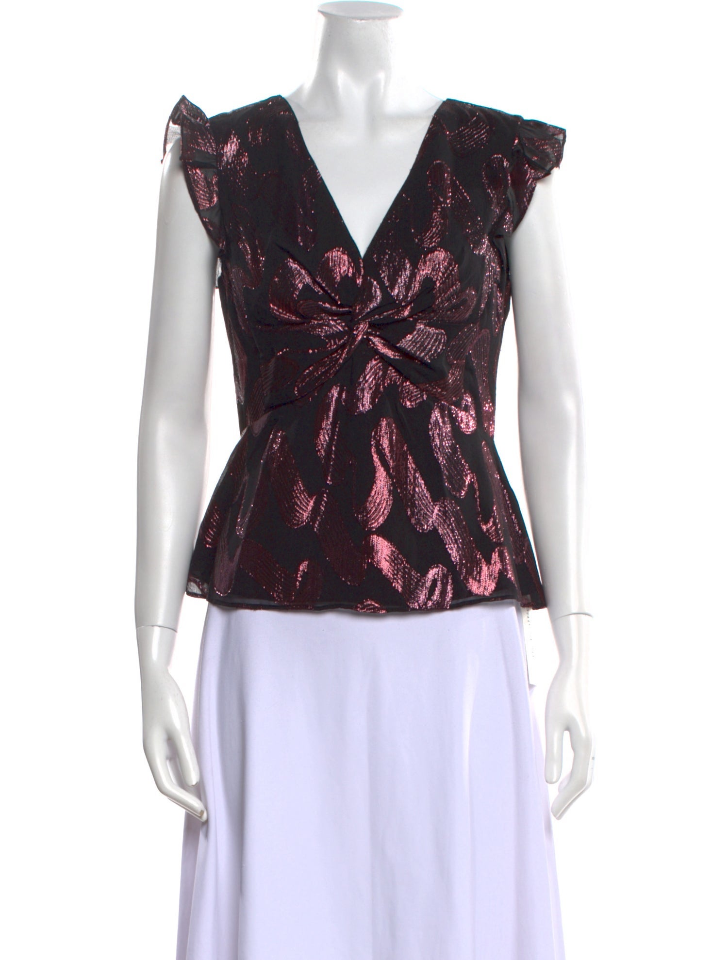 Rebecca Taylor Silk Floral Print Blouse