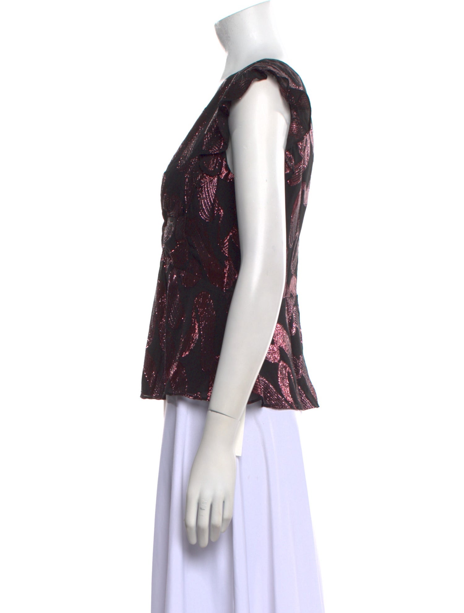 Rebecca Taylor Silk Floral Print Blouse