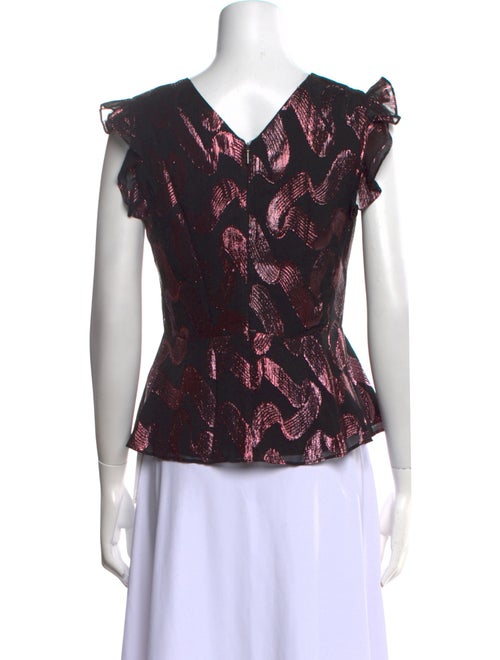 Rebecca Taylor Silk Floral Print Blouse