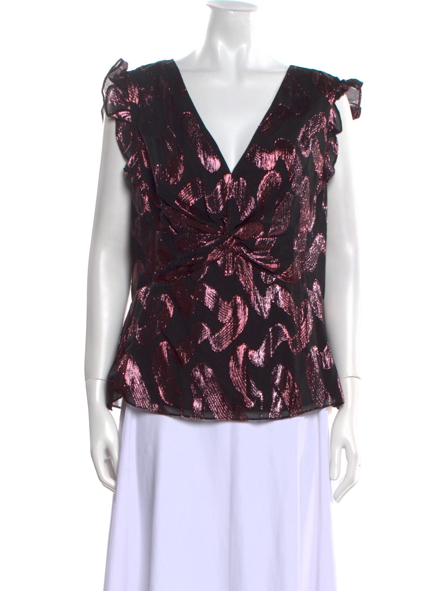 Rebecca Taylor Silk Floral Print Blouse