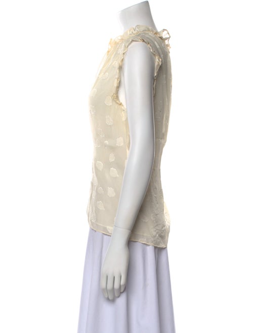 Rebecca Taylor Silk Mock Neck Blouse