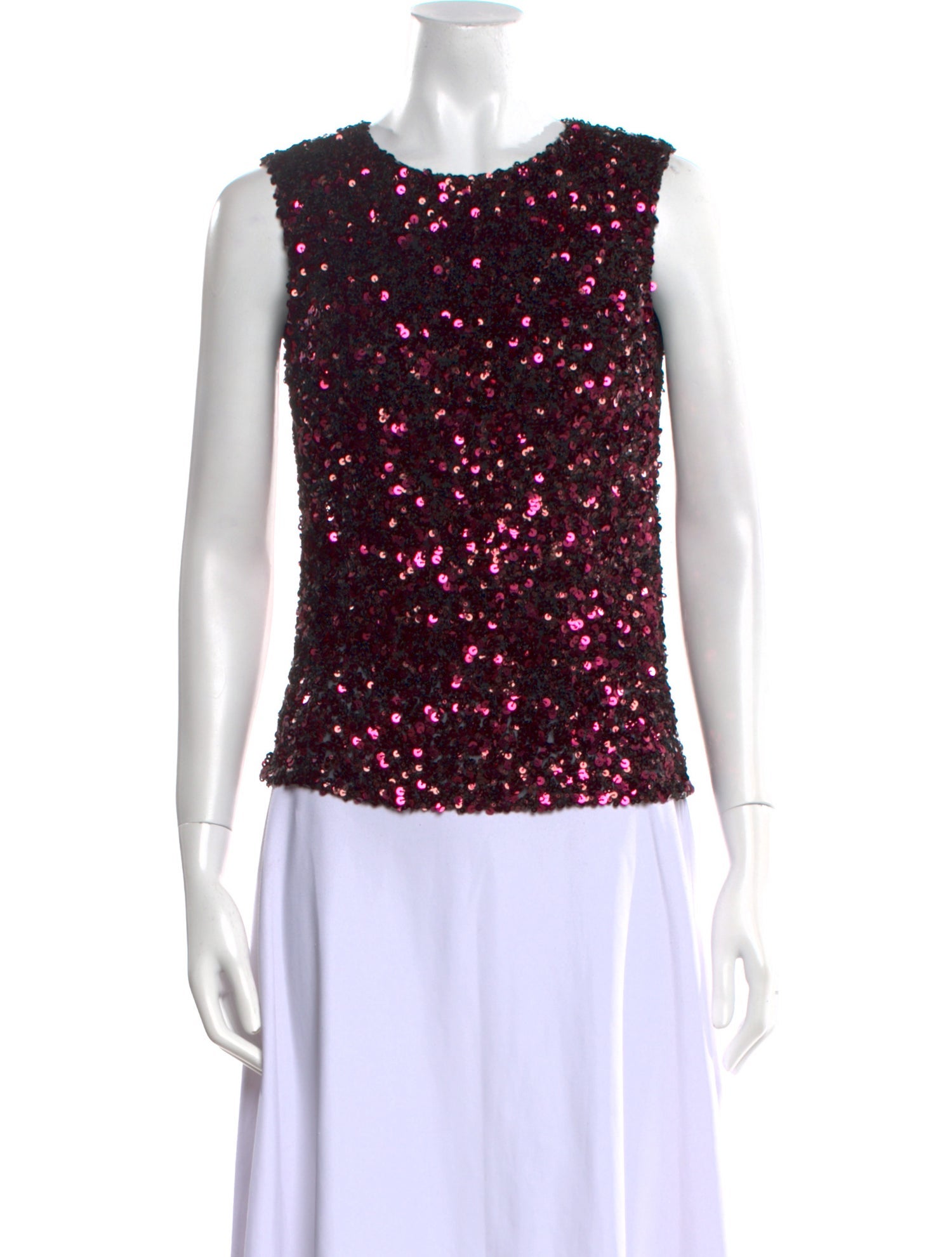 Rebecca Taylor Printed Crew Neck Top