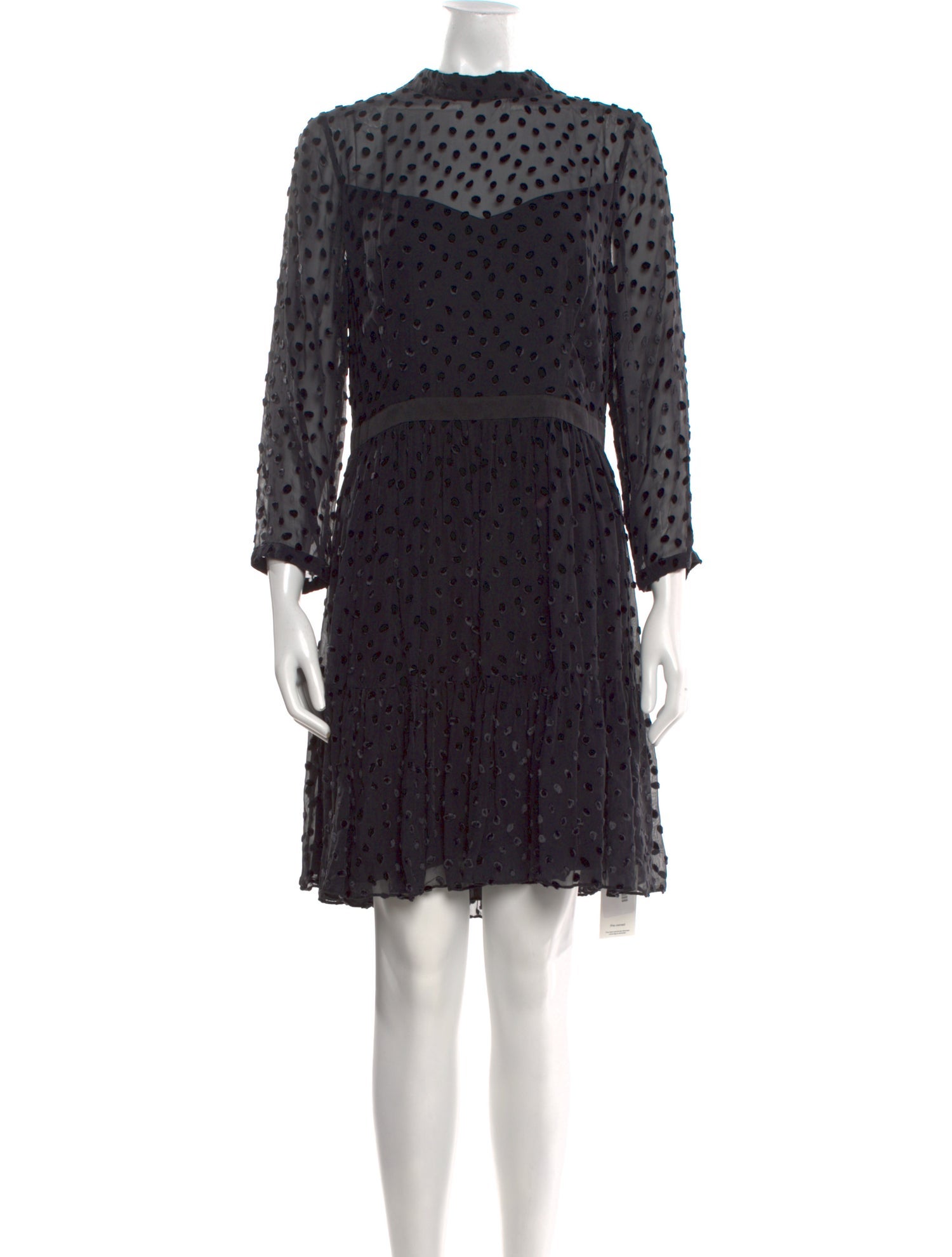 Rebecca Taylor Polka Dot Print Mini Dress