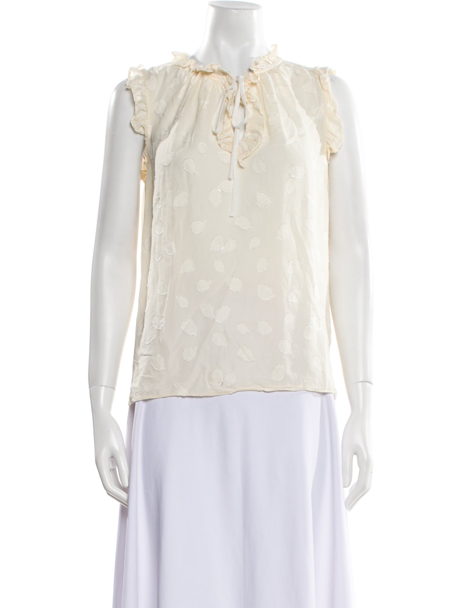 Rebecca Taylor Silk Mock Neck Blouse