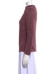 Rebecca Taylor Mock Neck Three-Quarter Sleeve Sweatshirt