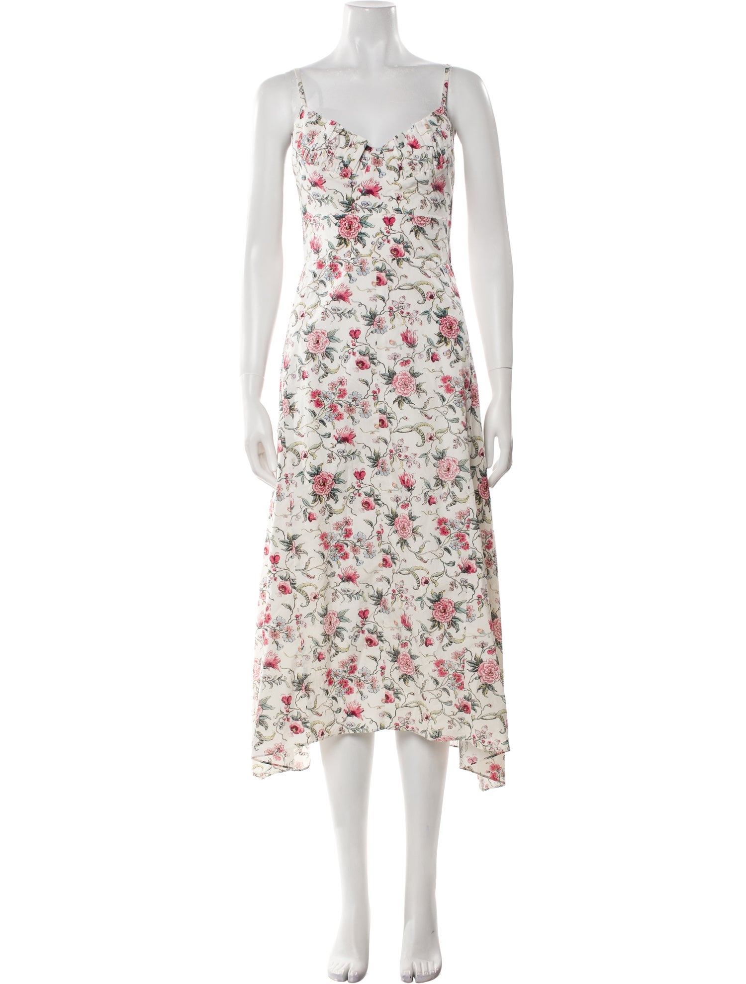 Rebecca Taylor Floral Print Long Dress