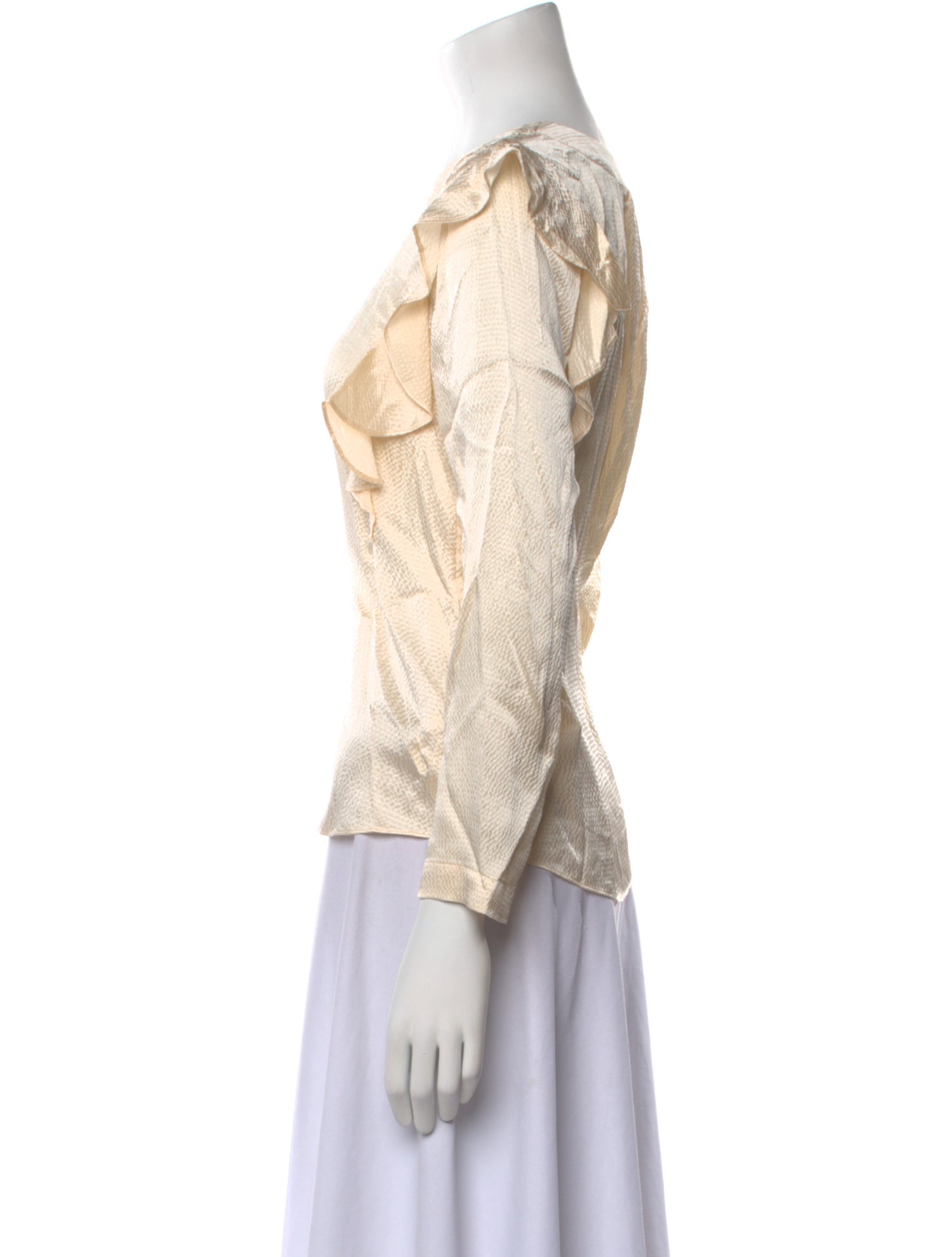 Rebecca Taylor Silk V-Neck Blouse