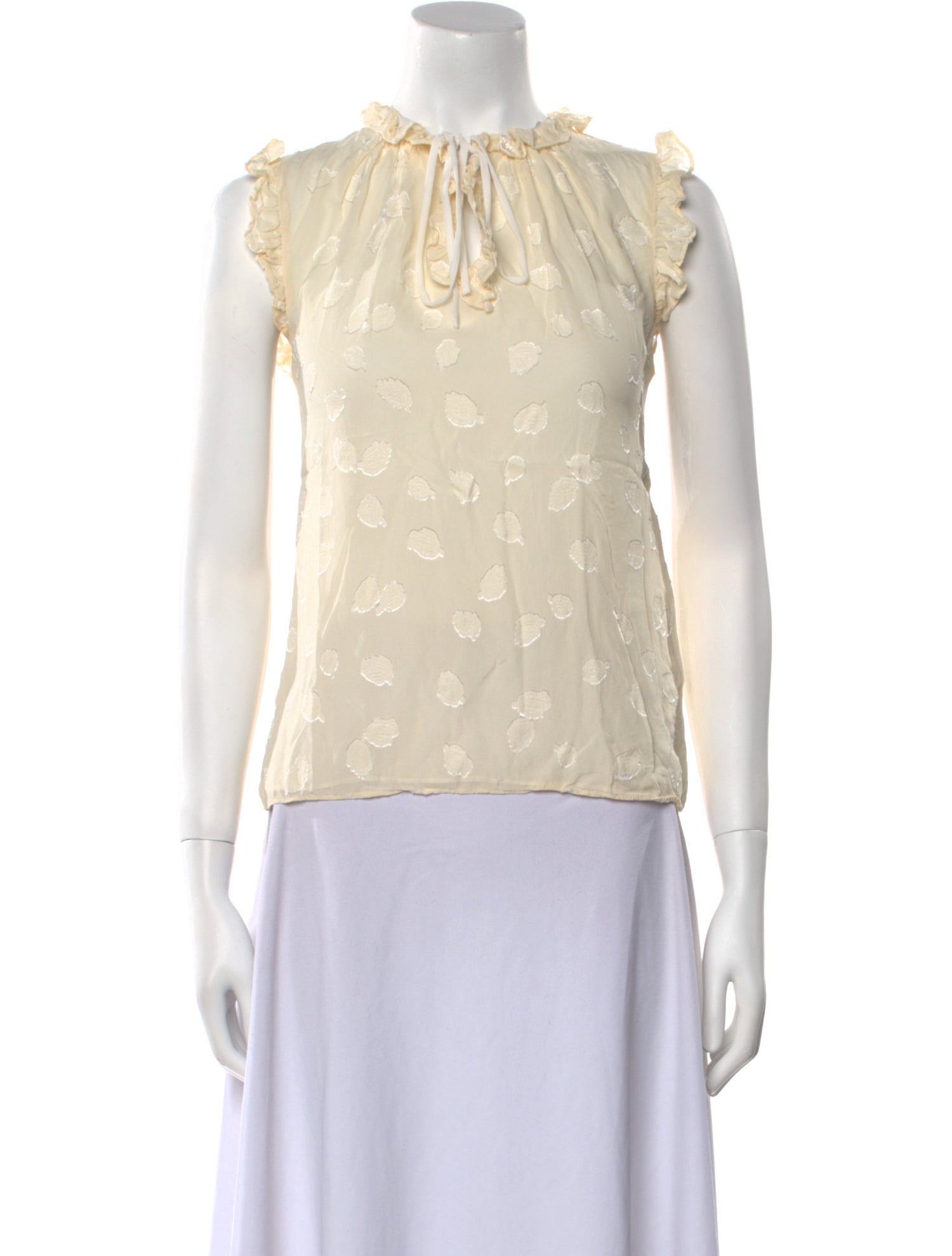 Rebecca Taylor Silk Mock Neck Blouse