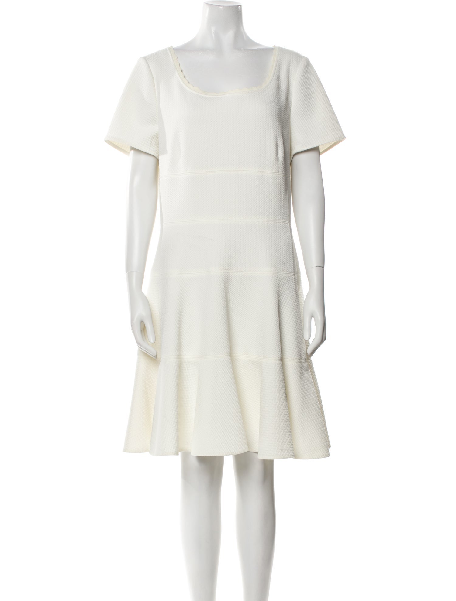 Rebecca Taylor Scoop Neck Knee-Length Dress