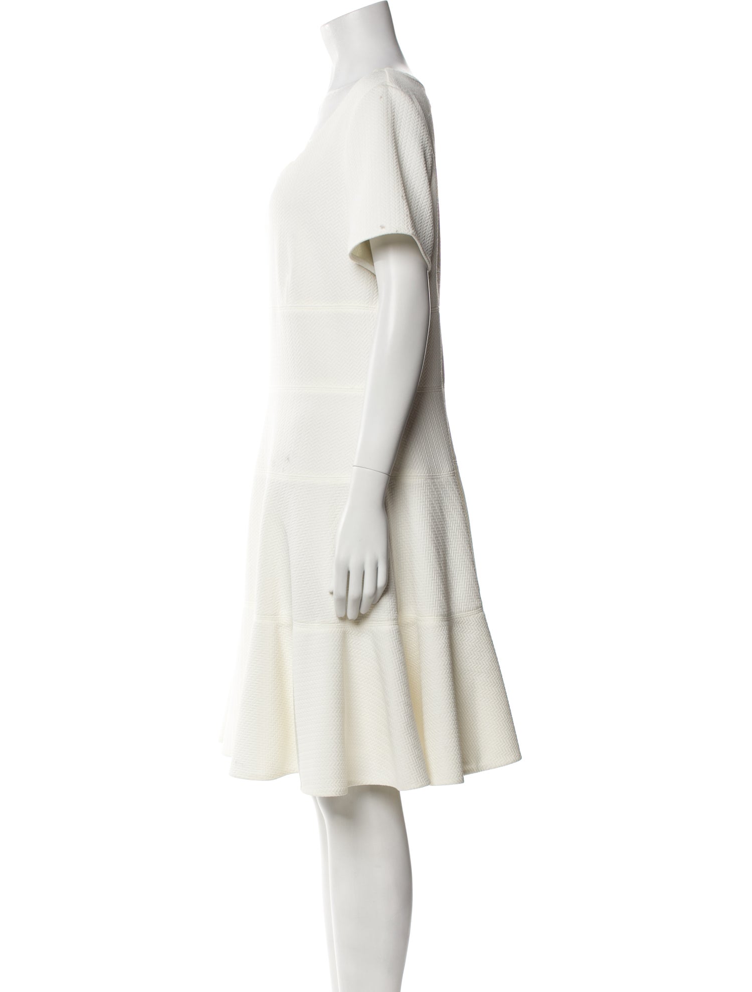 Rebecca Taylor Scoop Neck Knee-Length Dress