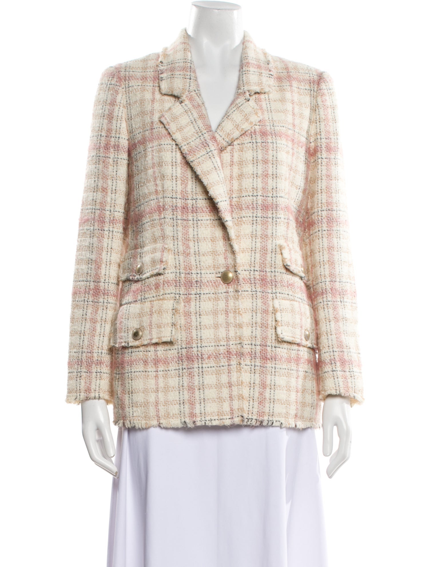 Rebecca Taylor Plaid Print Blazer