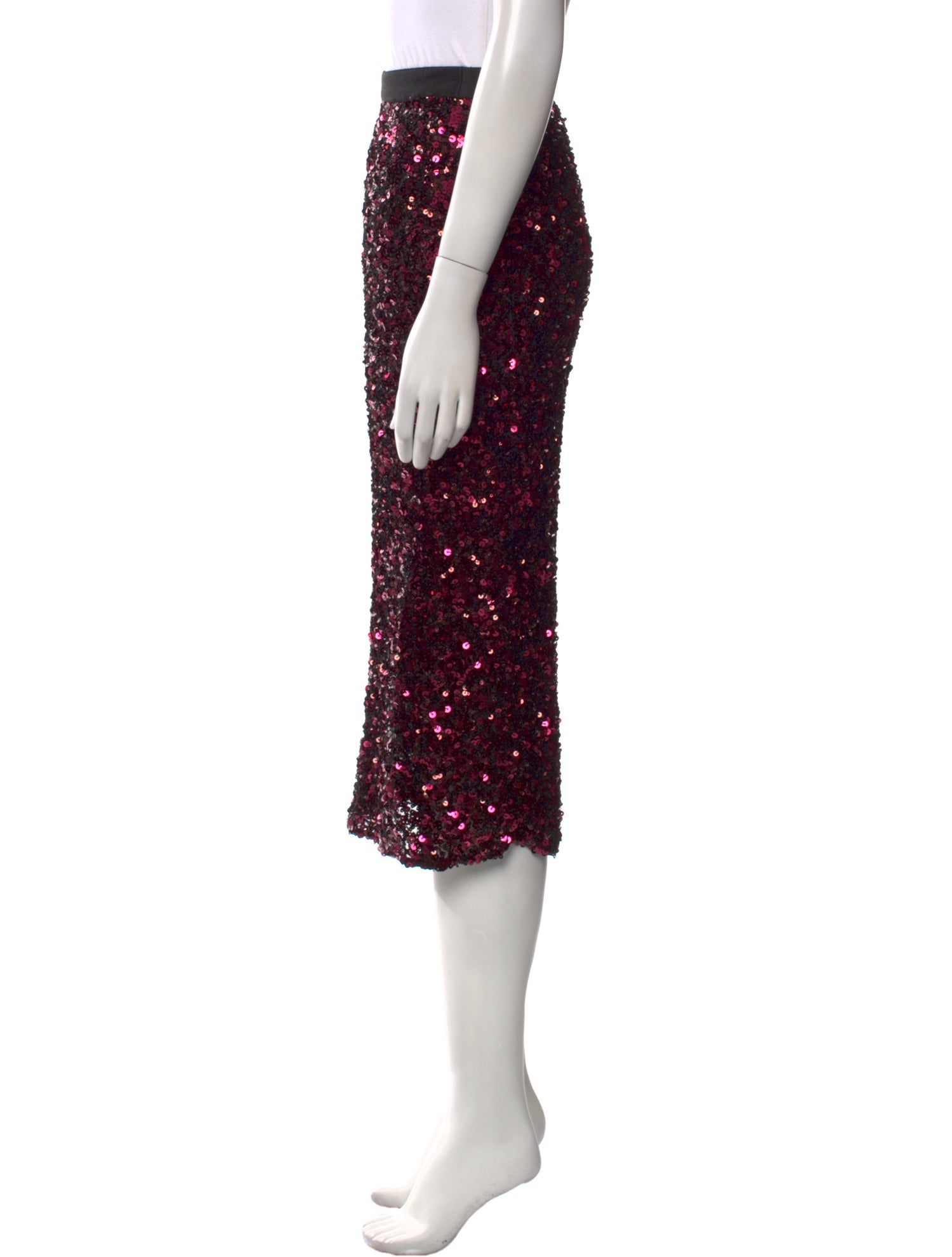 Rebecca Taylor Sequin Embellishments Midi Length Skirt