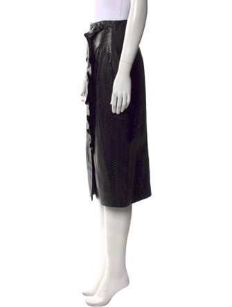 Rebecca Taylor Ruffle Embellishment Knee-Length Skirt