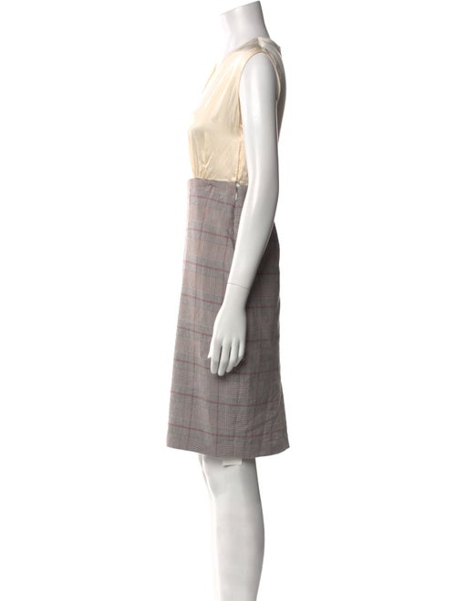 Tailored by Rebecca Taylor Plaid Print Knee-Length Dress