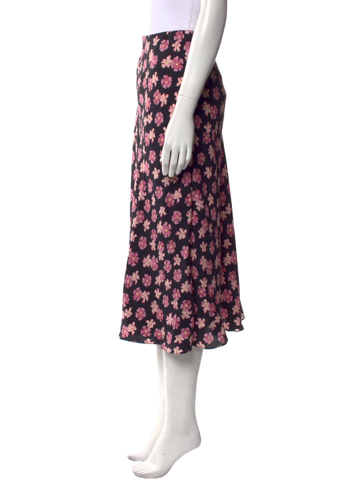 Rebecca Taylor Silk Midi Length Skirt