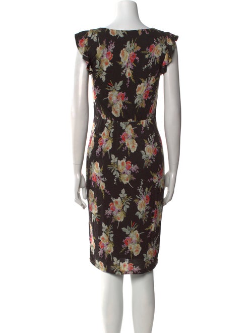Rebecca Taylor Floral Print Knee-Length Dress