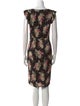 Rebecca Taylor Floral Print Knee-Length Dress