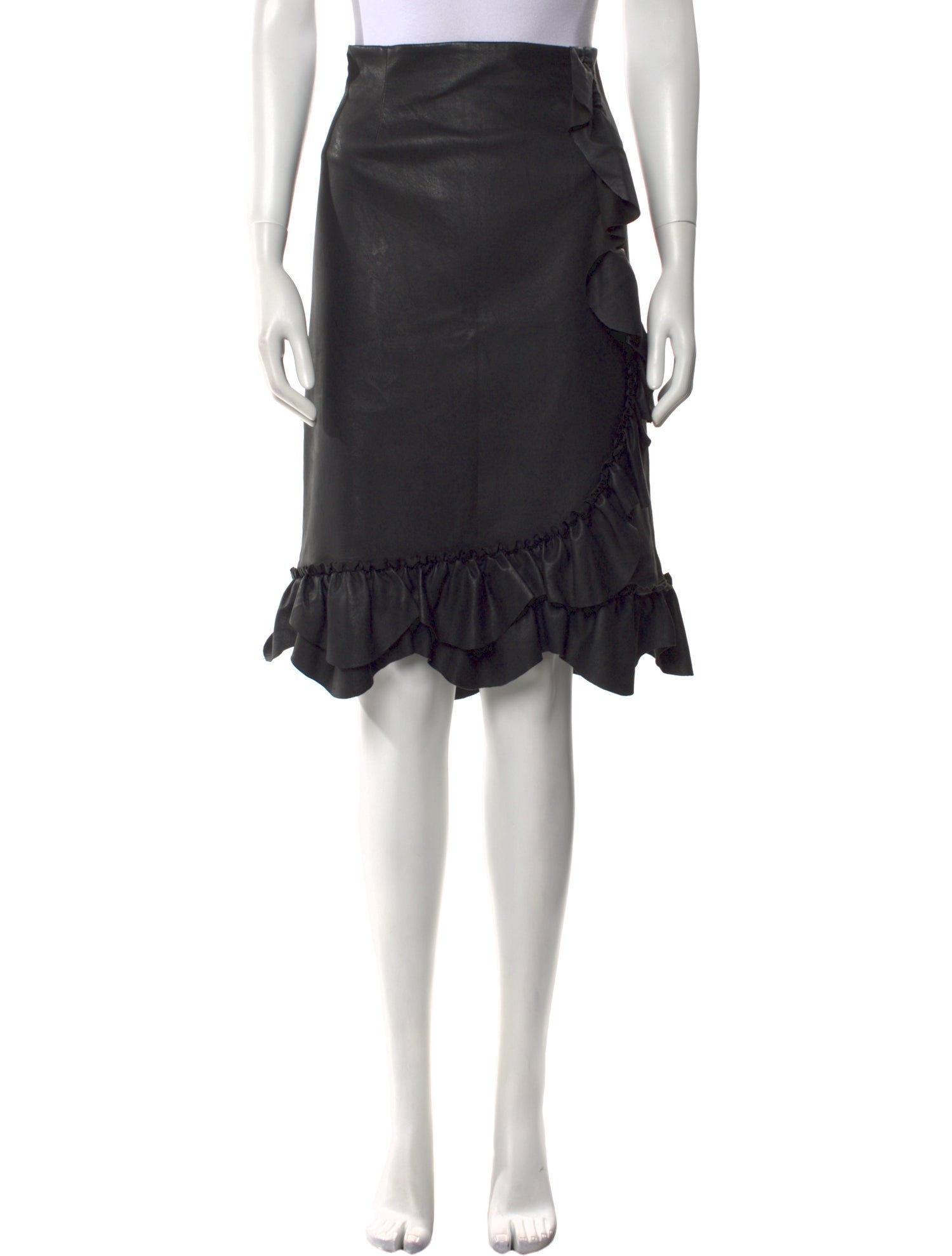 Rebecca Taylor Ruffle Embellishment Knee-Length Skirt