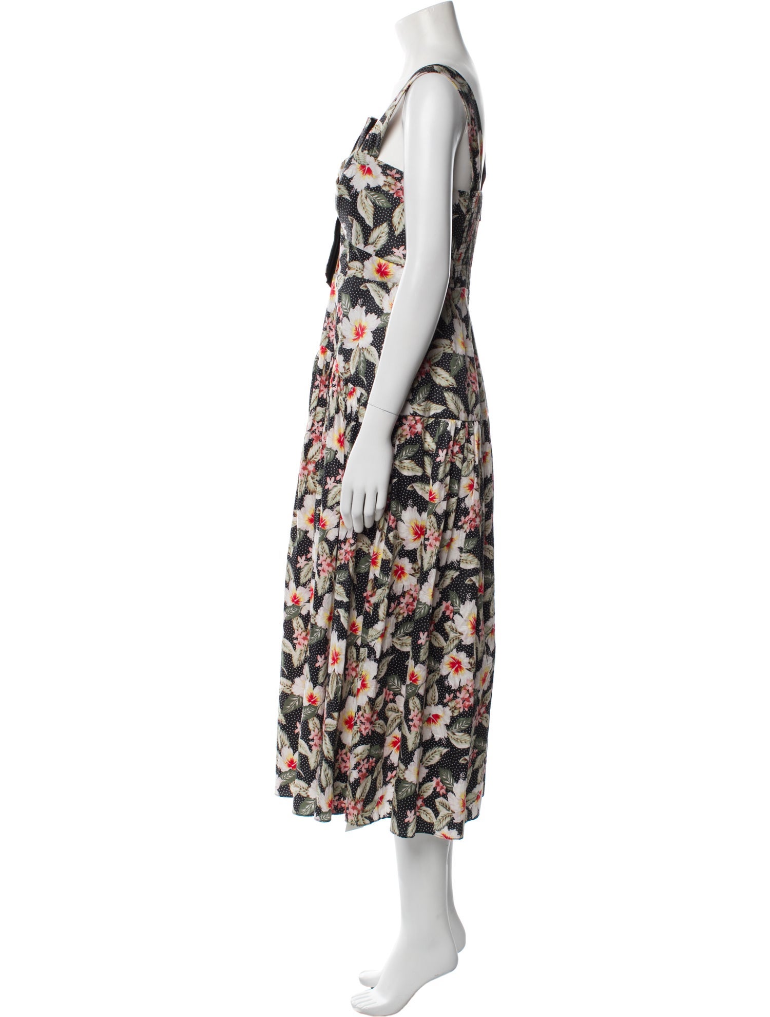 Rebecca Taylor Floral Print Long Dress