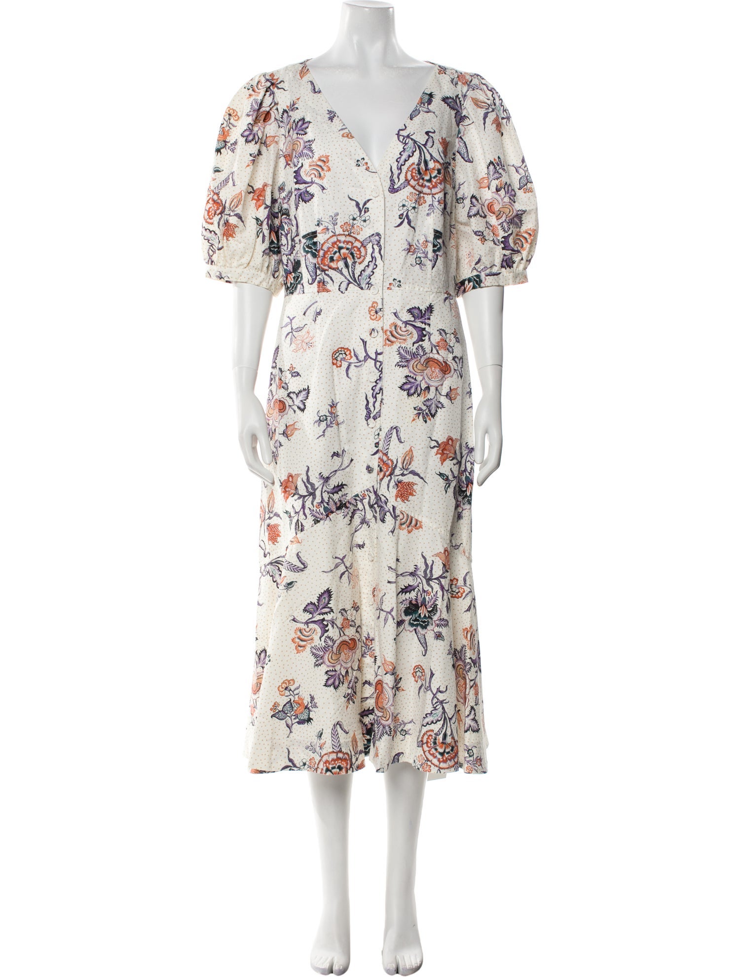 Rebecca Taylor Floral Print Long Dress