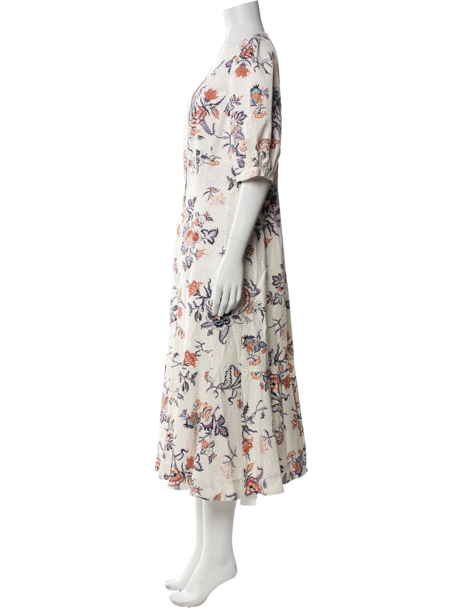Rebecca Taylor Floral Print Long Dress