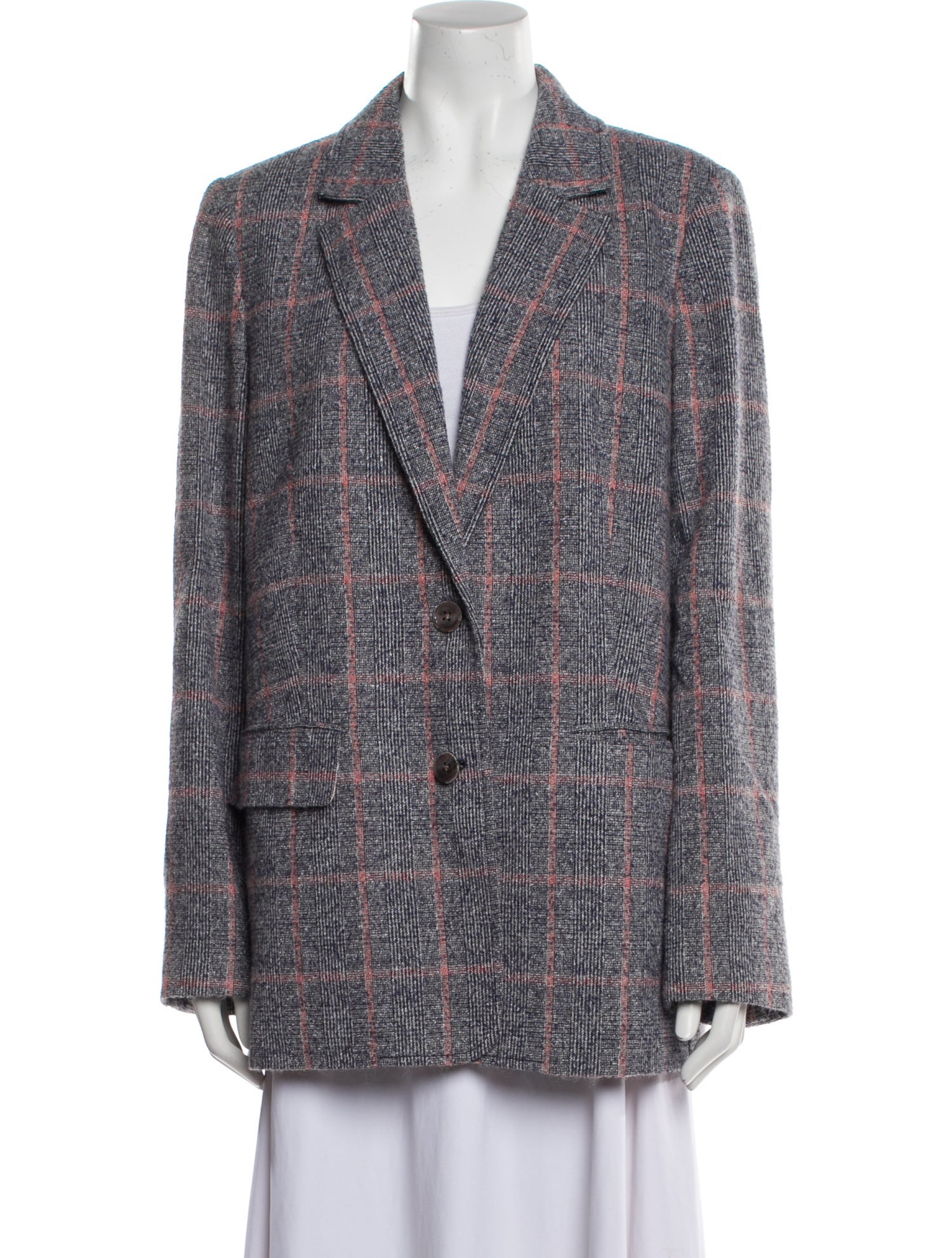 Rebecca Taylor Plaid Print Blazer