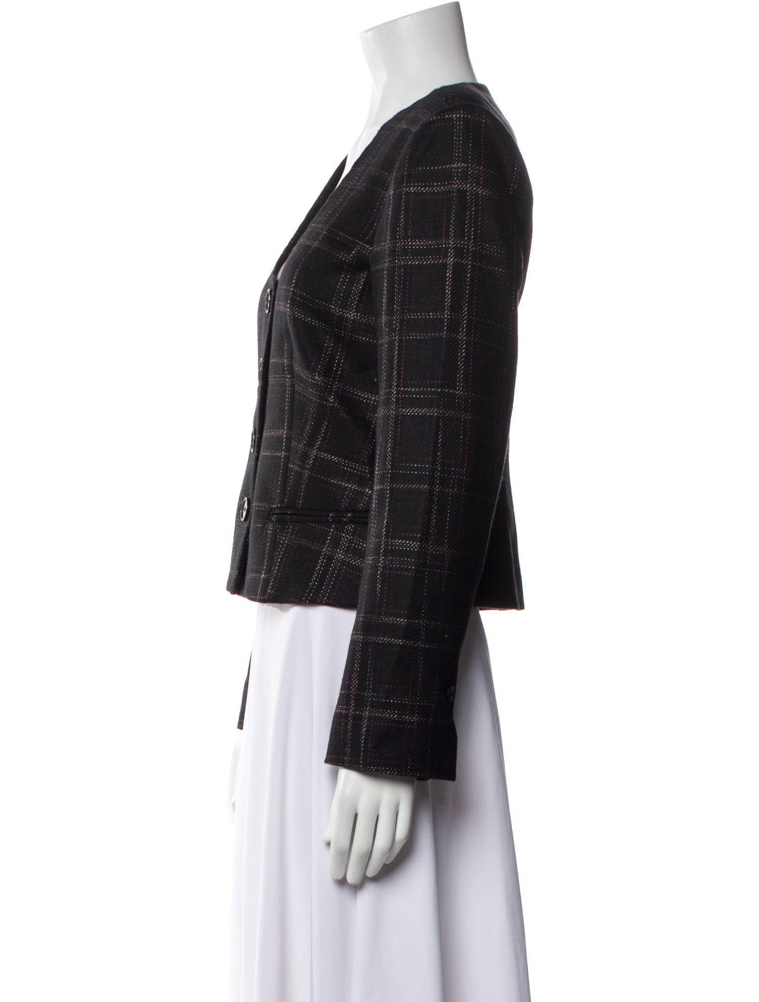 Rebecca Taylor Plaid Print Jacket