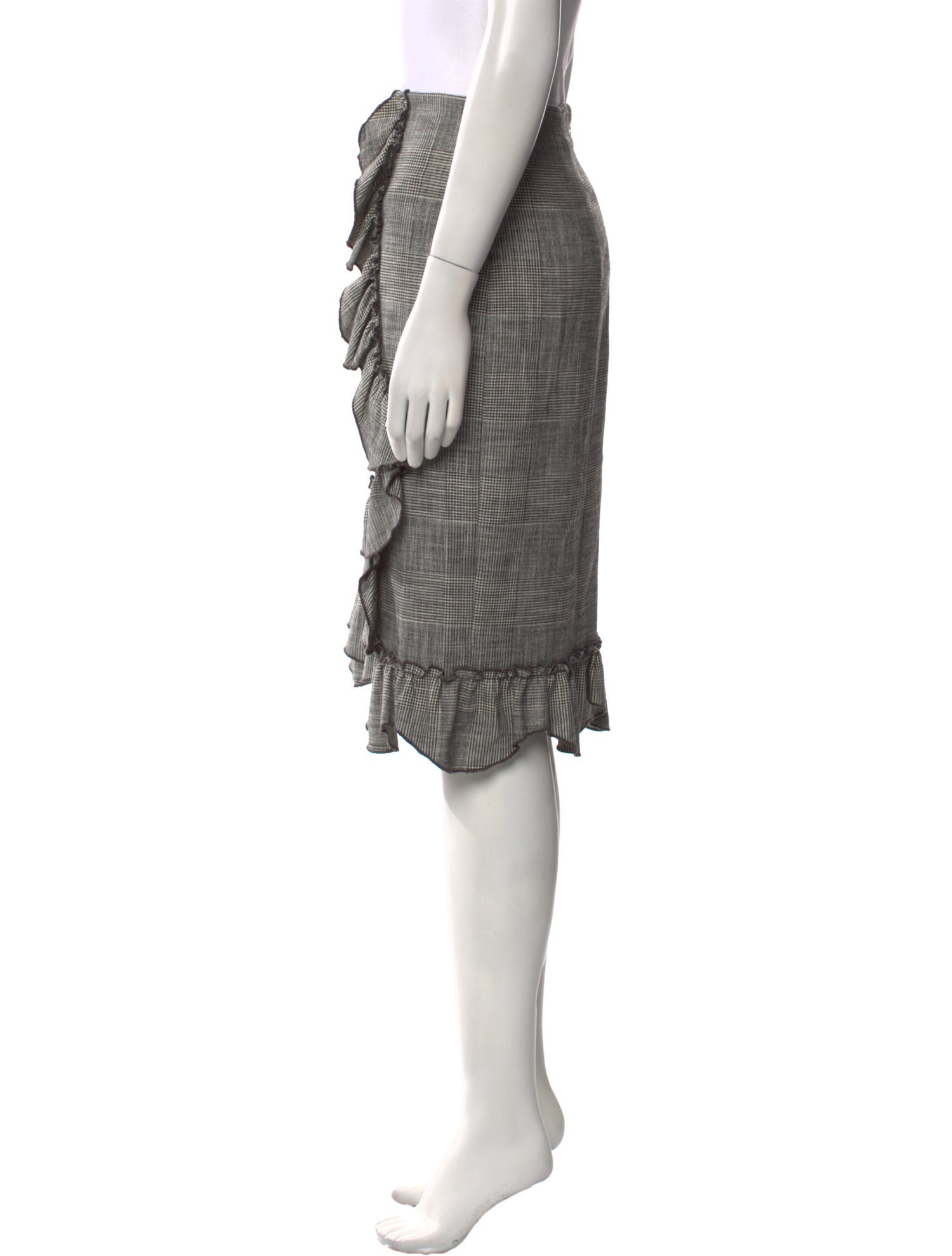 Rebecca Taylor Plaid Print Knee-Length Skirt w/ Tags