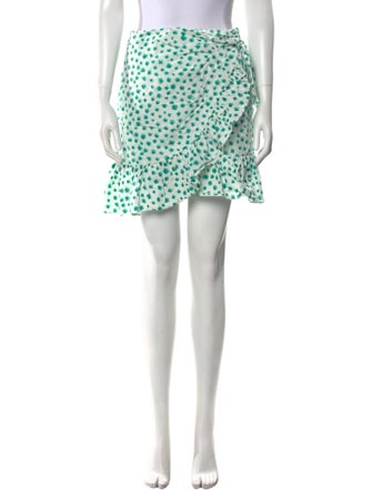 Rebecca Taylor Polka Dot Print Mini Skirt