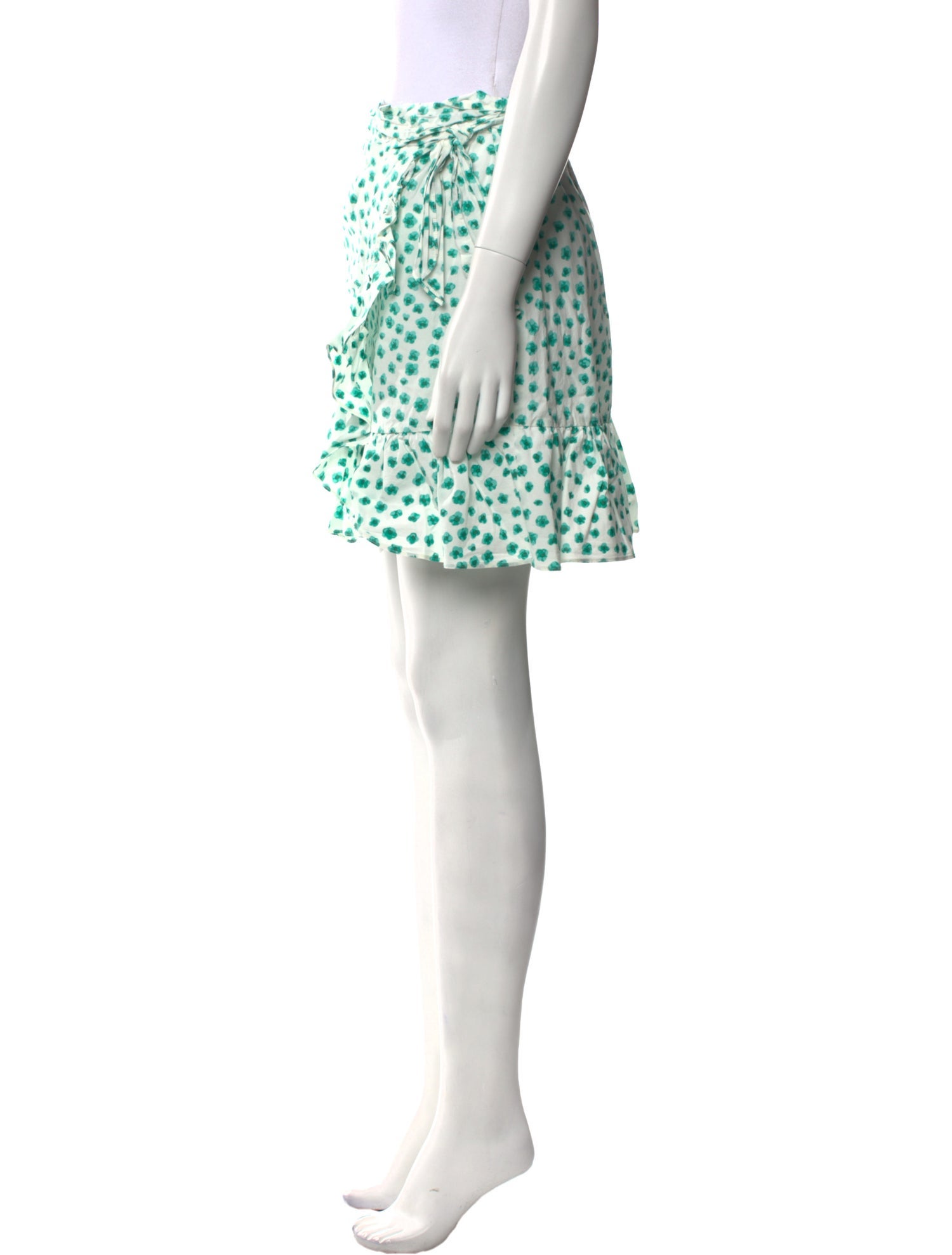Rebecca Taylor Polka Dot Print Mini Skirt