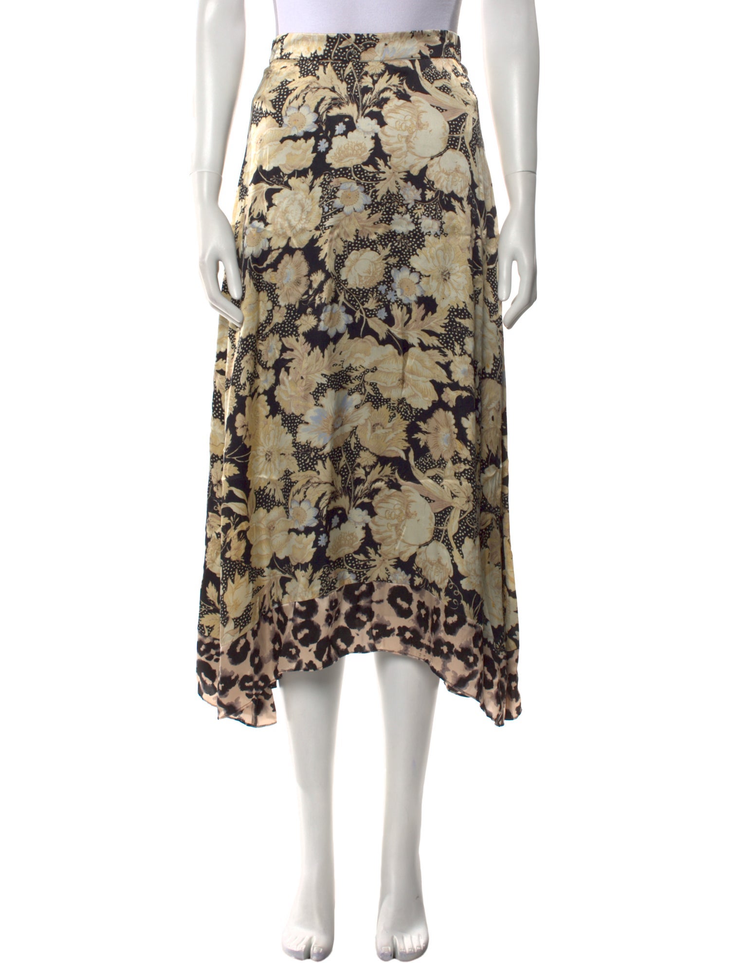 Rebecca Taylor Silk Midi Length Skirt