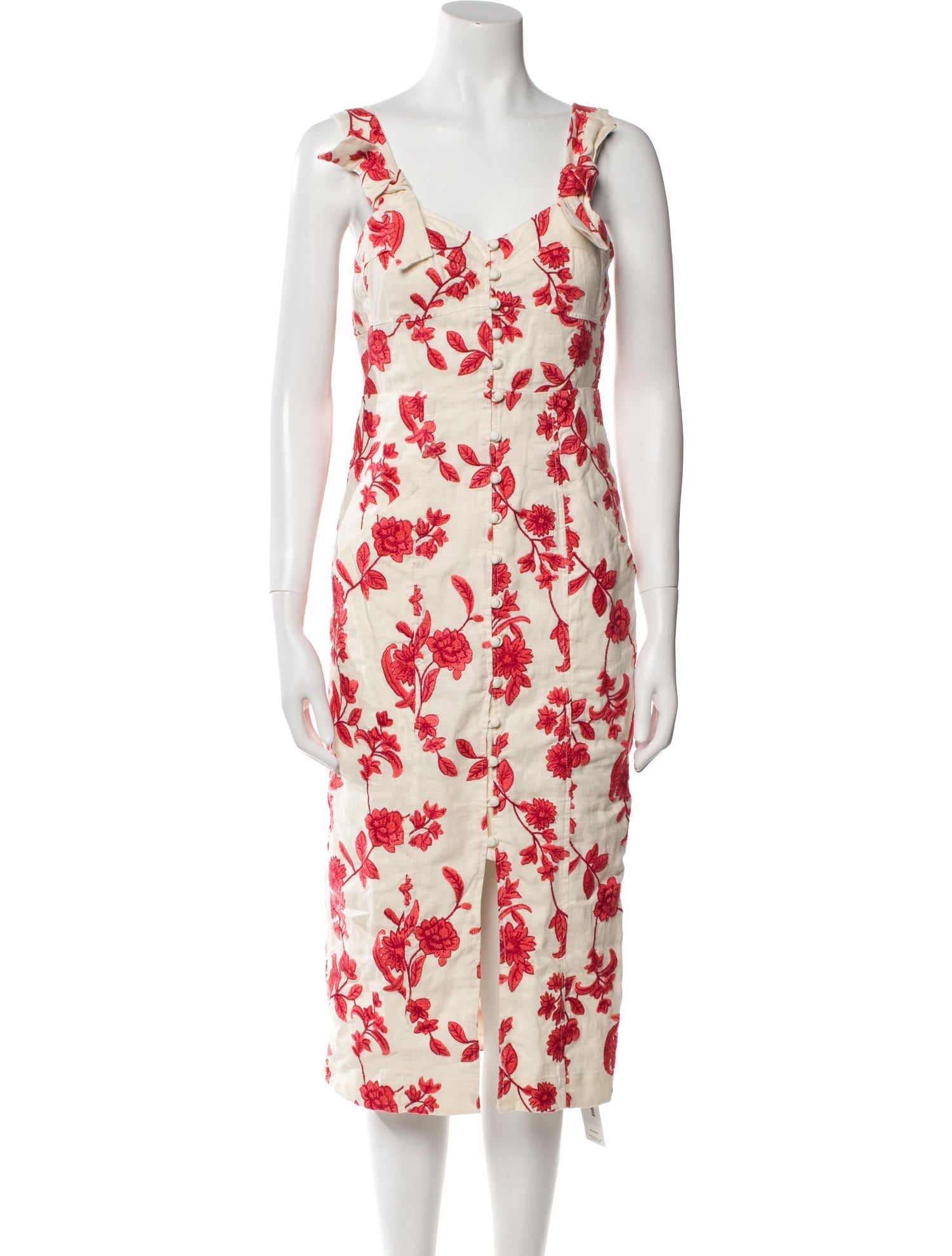 Rebecca Taylor Linen Midi Length Dress