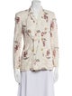 Rebecca Taylor Linen Floral Print Blazer