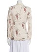 Rebecca Taylor Linen Floral Print Blazer