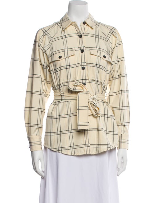 Rebecca Taylor Plaid Print Utility Jacket
