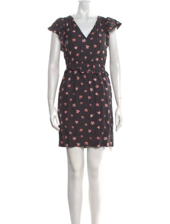 Rebecca Taylor Floral Print Mini Dress
