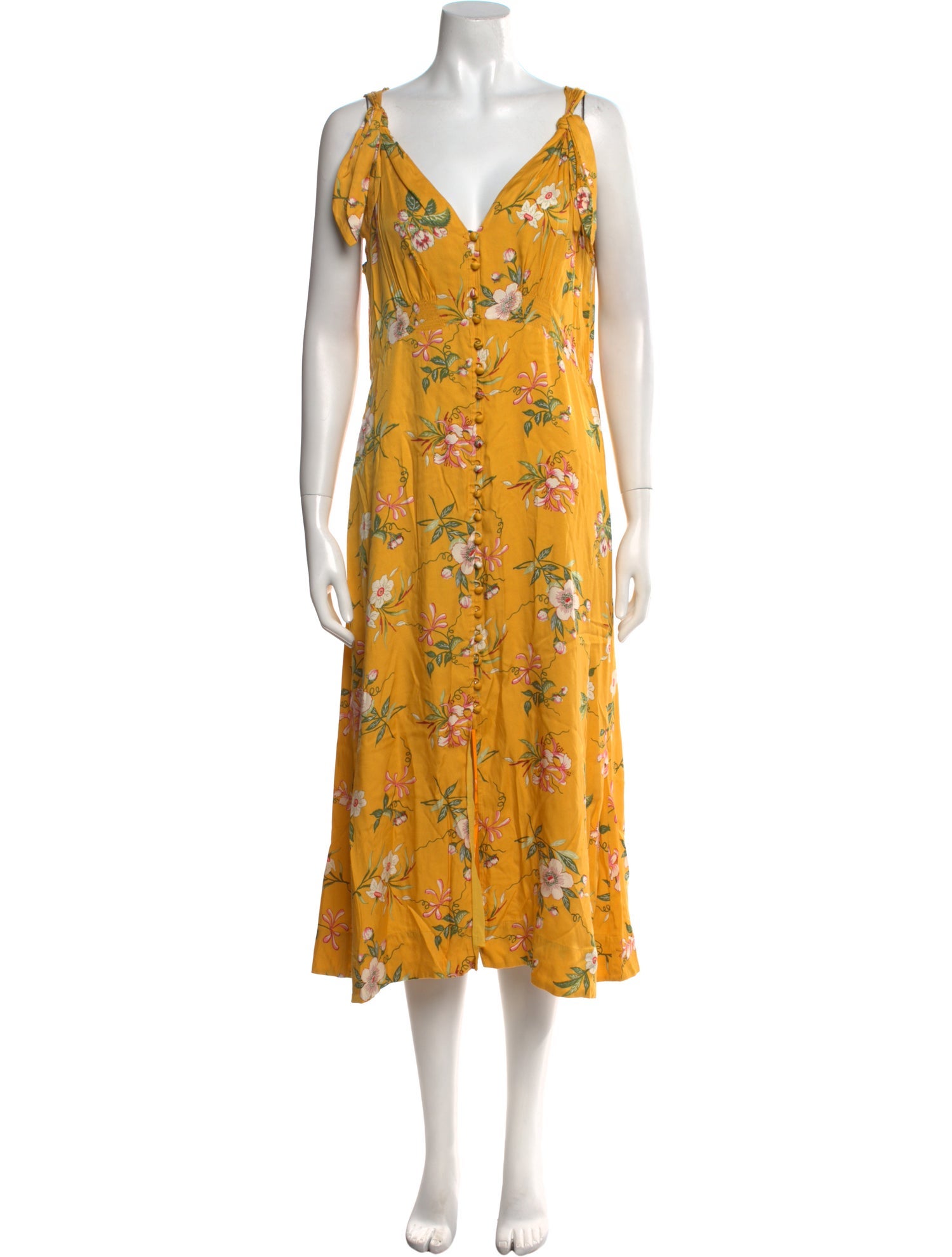 Rebecca Taylor Floral Print Midi Length Dress w/ Tags