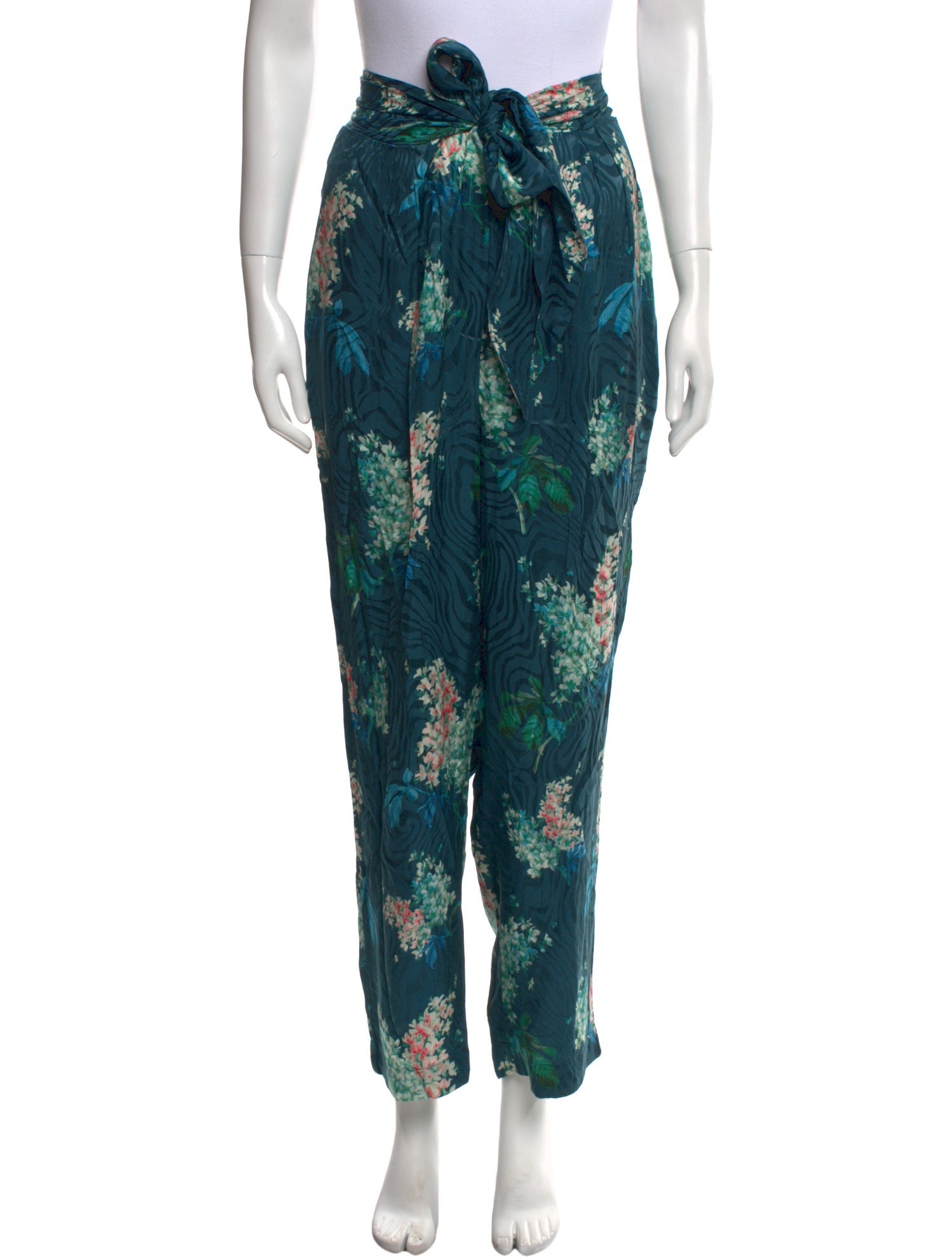 Rebecca Taylor Floral Print Straight Leg Pants w/ Tags